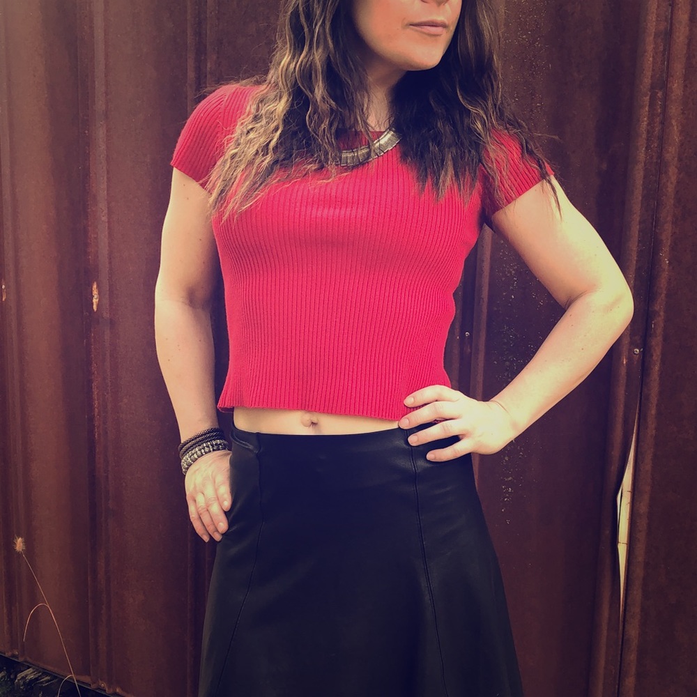Vintage ribbed crop top